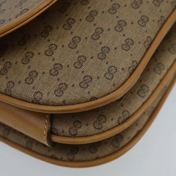 GUCCI Micro GG Supreme Shoulder Bag PVC Beige Gold 001 406 1780 Auth 100267 - Picture 4 of 16